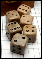 Dice : Dice - 6D Pipped - Petoskey Stone Dice - eBay Jan 2017